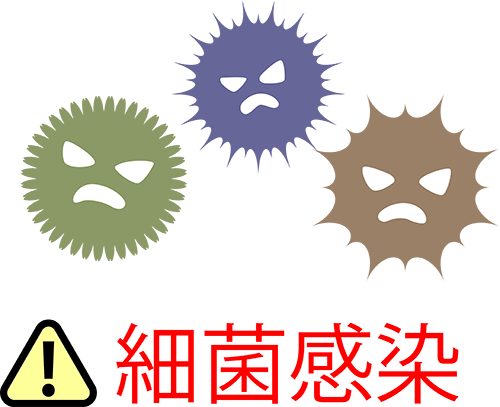 細菌感染による健康被害のリスク